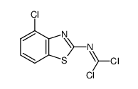 N-(4-chloro-2-benzothiazolyl)carbonimidoyl dichloride结构式