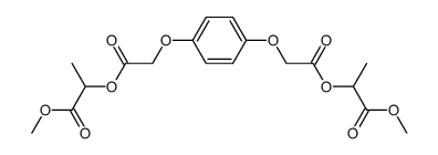 2-{2-[4-(1-Methoxycarbonyl-ethoxycarbonylmethoxy)-phenoxy]-acetoxy}-propionic acid methyl ester结构式