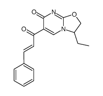 6-cinnamoyl-3-ethyl-2,3-dihydro-7-oxo-7H-oxazolo<3,2-a>pyrimidine Structure