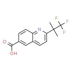 2-(2,2,2-TRIFLUORO-1,1-DIMETHYL-ETHYL)-QUINOLINE-6-CARBOXYLIC ACID Structure