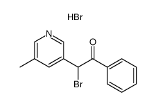 2-Bromo-2-(5-methyl-pyridin-3-yl)-1-phenylethanone Hydrobromide Structure