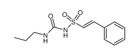 N-(N-propylcarbamoyl)-2-phenyl ethenesulfonamide Structure