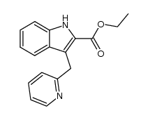 3-[2]pyridylmethyl-indole-2-carboxylic acid ethyl ester Structure