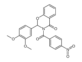 2-(3,4-dimethoxyphenyl)-3-(4-nitrobenzoyl)-2H-1,3-benzoxazin-4-one Structure