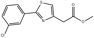 methyl 2-(2-(3-chlorophenyl)thiazol-4-yl)acetate Structure
