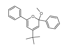 4-(tert-butyl)-2-methoxy-2,6-diphenyl-2H-pyran Structure