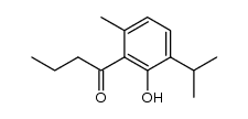 2-methyl-5-(2-propyl)-6-hydroxy-butyrophenone Structure