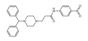 3-(4-benzhydryl-1-piperazinyl)-N,4-nitrophenylpropionamide Structure