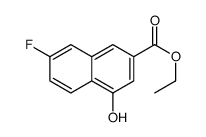 Ethyl 7-fluoro-4-hydroxy-2-naphthoate结构式