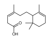 4-methyl-6-(2,6,6-trimethylcyclohex-2-en-1-yl)hex-3-enoic acid结构式