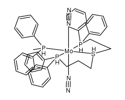 trans-Mo(N2)2((Ph2PCH2CH2CH2)2S)PCH3Ph2 Structure