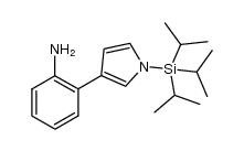 2-(1-(triisopropylsilyl)-1H-pyrrol-3-yl)aniline Structure