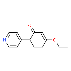 2-Cyclohexen-1-one,3-ethoxy-6-(4-pyridinyl)-(9CI) structure