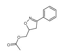 3-phenyl-5-acetoxymethylisoxazoline Structure