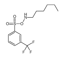 (hexylamino) 3-(trifluoromethyl)benzenesulfonate结构式