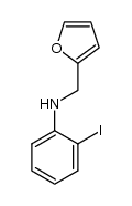 N-(furan-2-ylmethyl)-2-iodoaniline Structure