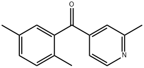 4-(2,5-Dimethylbenzoyl)-2-methylpyridine结构式