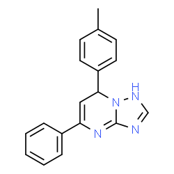 5-phenyl-7-(p-tolyl)-4,7-dihydro-[1,2,4]triazolo[1,5-a]pyrimidine结构式