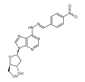 N6-[4-nitrobenzaldehyde hydrazone]-2'-deoxyadenosine Structure