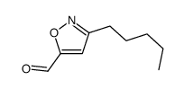 5-Isoxazolecarboxaldehyde,3-pentyl-(9CI)结构式