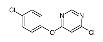 4-chloro-6-(4-chlorophenoxy)pyrimidine结构式