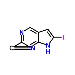 2-Iodo-1H-pyrrolo[3,2-c]pyridine-6-carbonitrile Structure