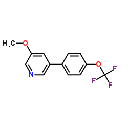 3-Methoxy-5-[4-(trifluoromethoxy)phenyl]pyridine Structure