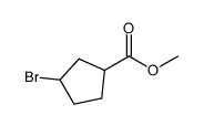 methyl 3-bromocyclopentanecarboxylate Structure