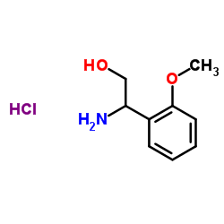 2-Amino-2-(2-methoxyphenyl)ethanol hydrochloride structure