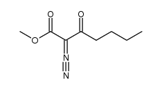 α-diazo methyl 3-oxoheptanoate结构式