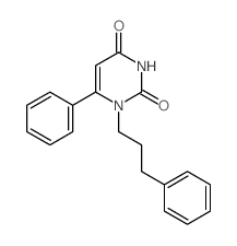 6-phenyl-1-(3-phenylpropyl)pyrimidine-2,4-dione结构式