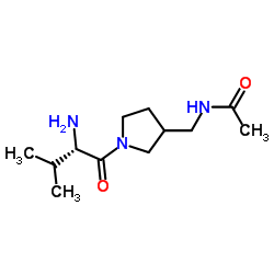 N-{[1-(L-Valyl)-3-pyrrolidinyl]methyl}acetamide Structure