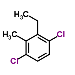 1,4-Dichloro-2-ethyl-3-methylbenzene结构式