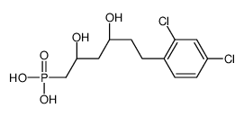 6-(2,4-dichlorophenyl)-erythro-2,4-dihydroxyhexylphosphonic acid结构式