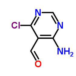 4-氨基-6-氯-5-醛基嘧啶结构式