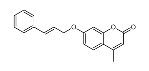 7-cinnamyloxy-4-methylcoumarin Structure