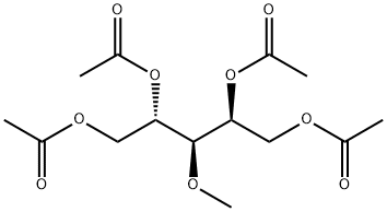 L-Arabinitol, 3-O-methyl-, tetraacetate structure