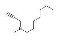 N-methyl-N-prop-2-ynyloctan-2-amine Structure