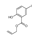 2-羟基-5-碘苯甲酸烯丙酯结构式