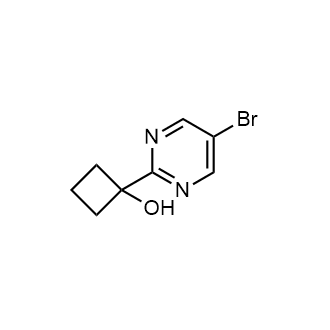 1-(5-Bromopyrimidin-2-yl)cyclobutan-1-ol picture