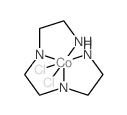 Cobalt(1+),[N1,N2-bis[2-(amino-kN)ethyl]-1,2-ethanediamine-kN1,kN2]dichloro-, chloride (1:1) Structure