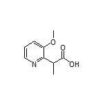 2-(3-Methoxypyridin-2-yl)propanoic Acid Structure