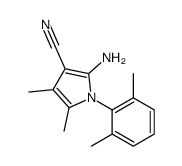 2-Amino-1-(2,6-dimethylphenyl)-4,5-dimethyl-1H-pyrrole-3-carbonit rile Structure