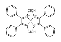 Palladium,bis[[diphenylethanedione di(oximato-kN)](1-)]-, (SP-4-1)- (9CI) structure