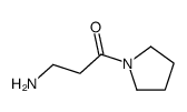 3-氨基-1-(吡咯烷-1-基)丙-1-酮结构式