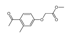 methyl 4-acetyl-3-methylphenoxyacetate结构式