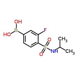 (3-fluoro-4-(N-isopropylsulfamoyl)phenyl)boronic acid Structure