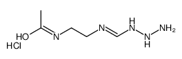 N-[2-[(2-aminohydrazinyl)methylideneamino]ethyl]acetamide,hydrochloride Structure