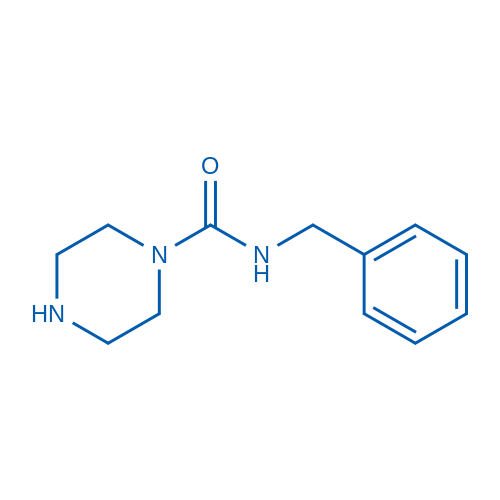 N-苄基哌嗪-1-甲酰胺结构式