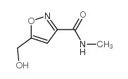 5-(羟甲基)-N-甲基异恶唑-3-甲酰胺结构式